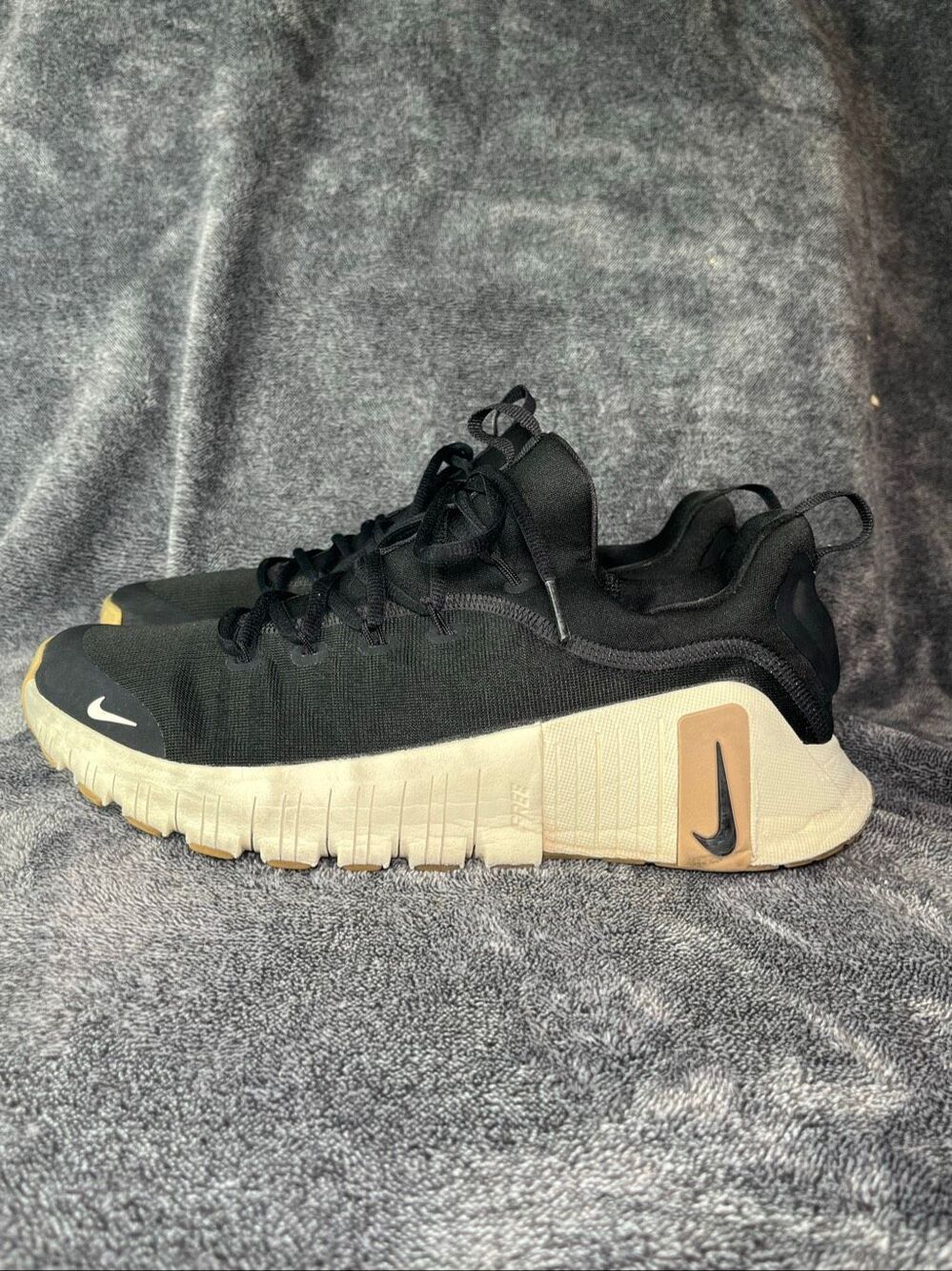 Nike Free Metcon 6 Black Pale Ivory Gum Training Shoes Men's Size 10
